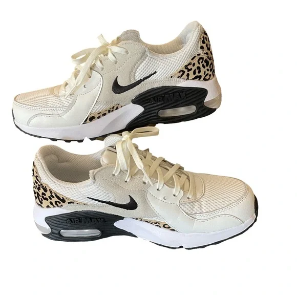 NWOT Nike Air Max Cream and Black Leopard Sneakers - Picture 6 of 10